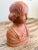 1980s Vintage Art Nouveau Mid Century Modern Italian Ceramic Woman's Bust For Sale - Image 5 of 8