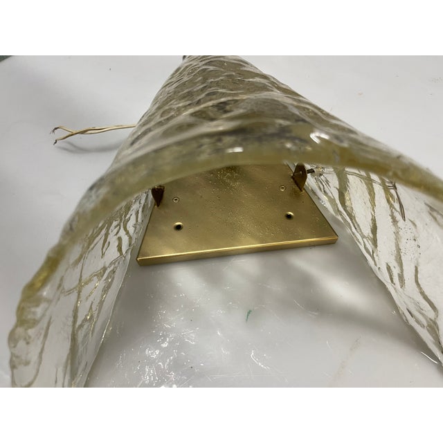 Large Ice Wall Sconce in Murano Glass, 1970s For Sale - Image 15 of 16