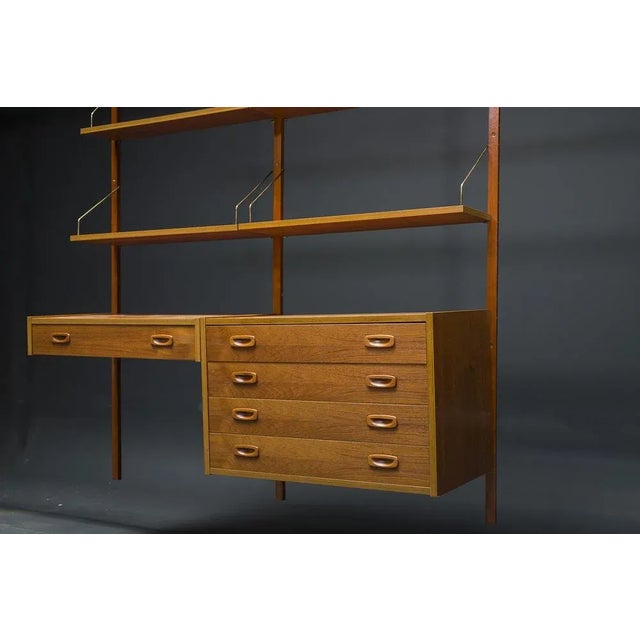Mid-Century Modern Danish Teak PS Modular Wall Units by Preben Sørensen for Randers Møbelfabrik, 1960s, Set of 11 For Sale - Image 3 of 12