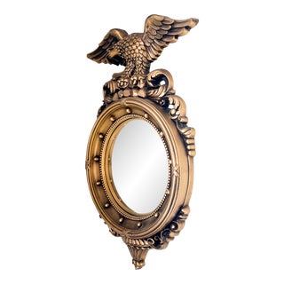 Vintage Syroco Federal Style Convex/ Bullseye Mirror #4410 For Sale