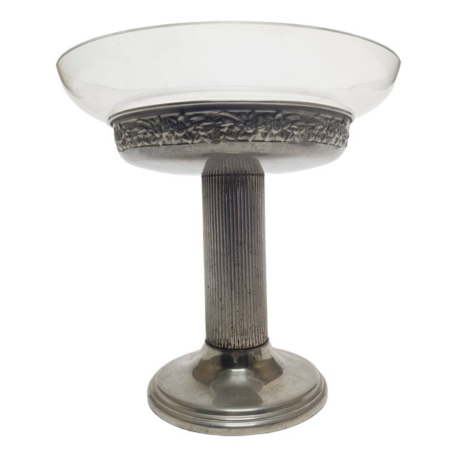 Art Nouveau Bowl on Stand, Former Czechoslovakia, 1900s For Sale
