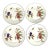 1980s Royal Worcester Evesham Vale-Green Rim – Dinner Plates, Set of Four For Sale