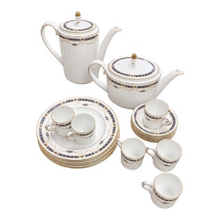 1986 Coalport Sherborne Demitasse & Dessert Tea Sets Service for 6 - 22 pcs For Sale