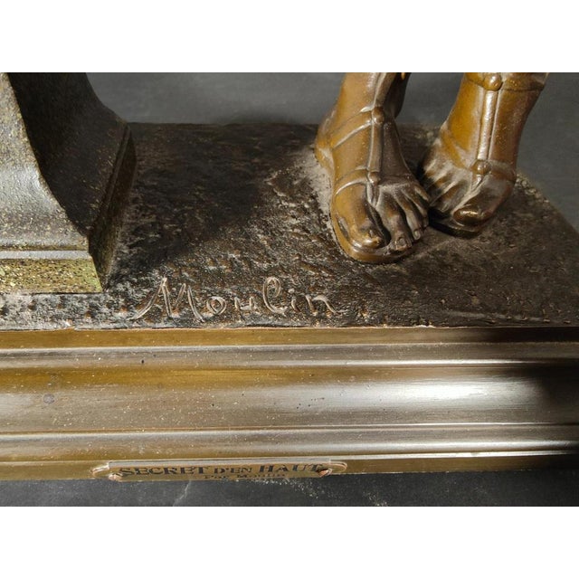 Moulin, Figurative Sculpture, 19th Century, Bronze For Sale - Image 9 of 14