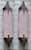 Art Deco Vintage Art Deco Light Old Lamp Wall Sconces Fixture Nickel Brass & Opaline Pink Glass Rod Ship Light - Pair For Sale - Image 3 of 5