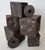 2020s "Cubism Extreme" Artisan Ceramic Black Cubes Set of 5 For Sale - Image 5 of 9