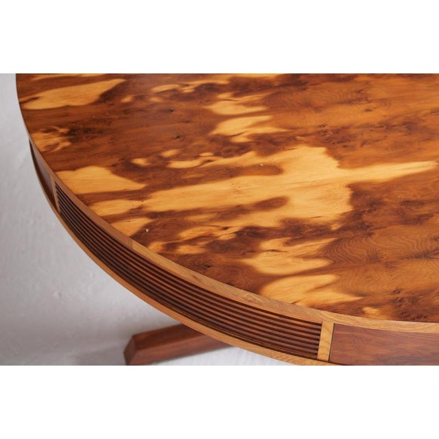 1950s Mid-Century Drum Yew Dining Table by Robert Heritage for Archie Shine, 1950s For Sale - Image 5 of 14