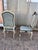 Pair of Early 20th Century Handpainted French Napoleon III Style Painted Side Chairs With New Velvet Upholstery For Sale In Palm Springs - Image 6 of 11
