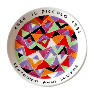 Italian Ceramic Plate by Missoni, 1980s