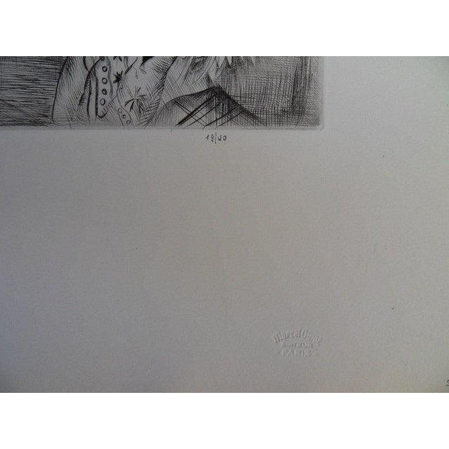 Emilia Mily Possoz, The Cat's Rest, Original Engraving For Sale - Image 6 of 7