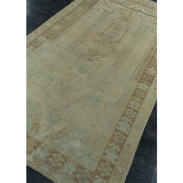 Brown Turkish Vintage Rug 3'11 x 7'4" #20500 For Sale - Image 8 of 8