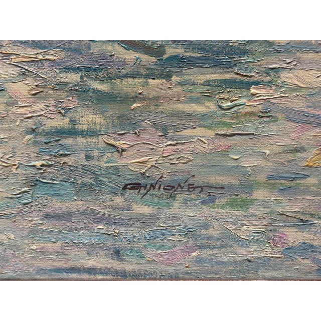 Traditional 20th C. Signed River Landscape Oil on Canvas For Sale - Image 3 of 5