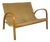 Mid-Century Italian Wood and Chord Lounge Bench For Sale