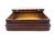 A handsome 19th-century wooden document box with a deep, timeworn finish and substantial molded profile. The rectangular...