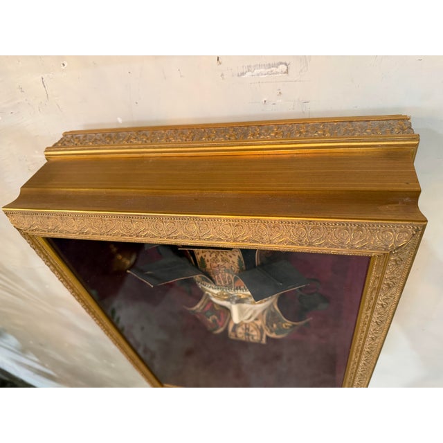 Venetian Mask in Ornate Shadow Box For Sale - Image 4 of 6
