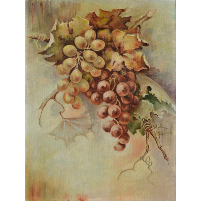 Grapes Still Life Oil Painting by Henry Jackson For Sale - Image 4 of 4