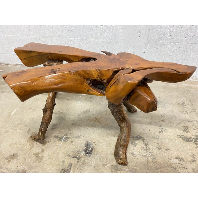 Mid-Century Coastal Driftwood Coffee or Side Table, 1970s For Sale - Image 10 of 13