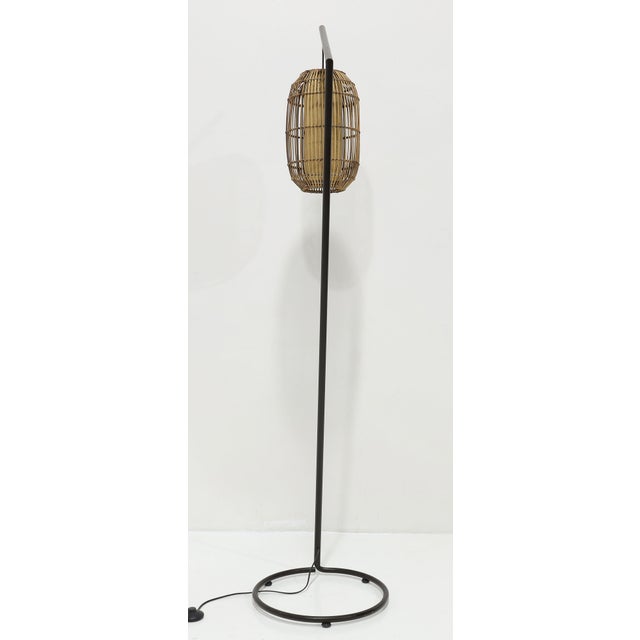 Brown 1980s Kenneth Cobonpue Kai Z Floor Lamp For Sale - Image 8 of 9
