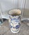 Ceramic Vintage Blue & White Ironstone Staffordshire Floor Vase For Sale - Image 7 of 8