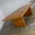Modern Oak Large Trestle Style Dining or Conference Table Bullnose Edge Top & Legs For Sale - Image 4 of 13