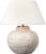 Transitional Marie Flanigan by Visual Comfort Signature Avedon 12" Cordless Accent Lamp in Plaster White Rattan with Linen Shade For Sale - Image 3 of 3