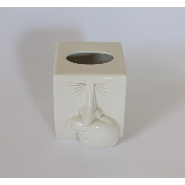 Fitz and Floyd Sneezing Man Tissue Box Cover Chairish