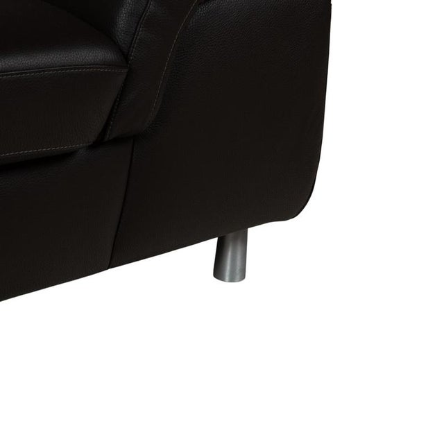 Model 29830 2-Seater Sofa in Dark Brown Leather from Willi Schillig For Sale - Image 9 of 17