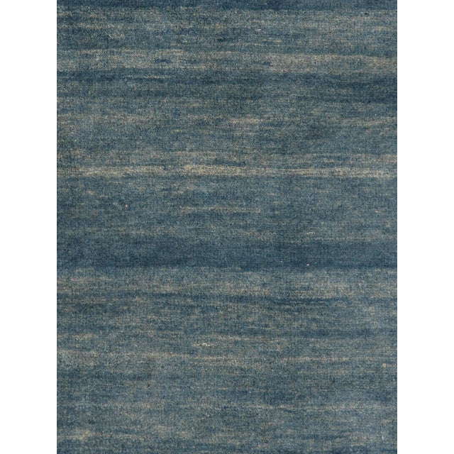 Vintage Hand-Knotted Persian Gabbeh Rug 4'11" X 6'8" For Sale - Image 4 of 5