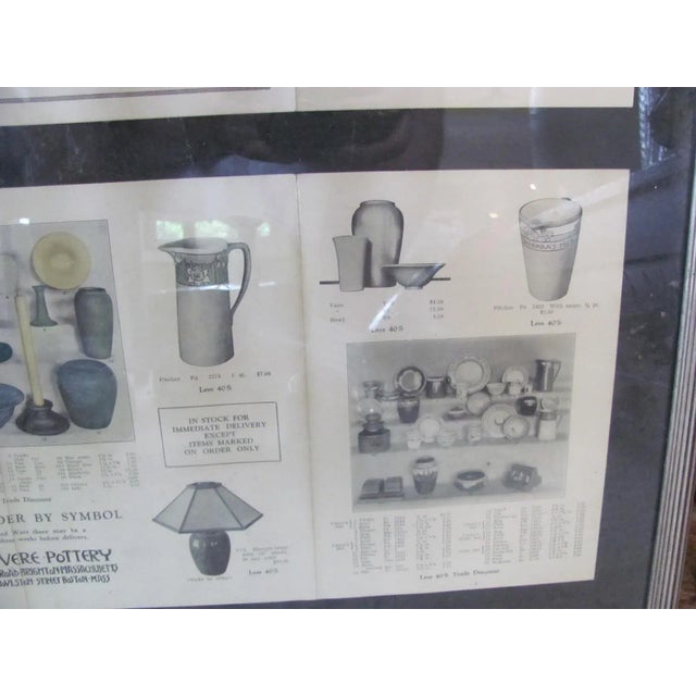 Wood 2 Paul Revere Pottery Brochures Framed Early 20th Century Saturday Evening Girls For Sale - Image 7 of 13