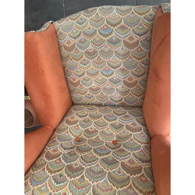Beige Late 19th Century Wingback Chair For Sale - Image 8 of 9
