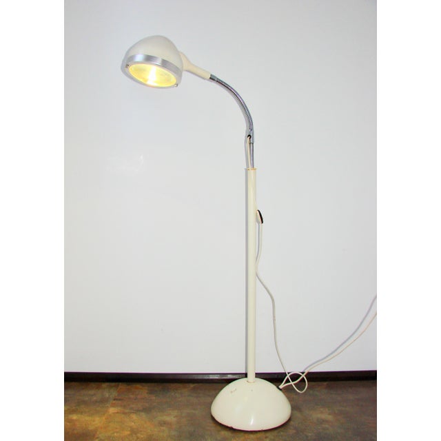 Loft Style Glass and Metal Medical Floor Lamp, 1970s For Sale - Image 11 of 11
