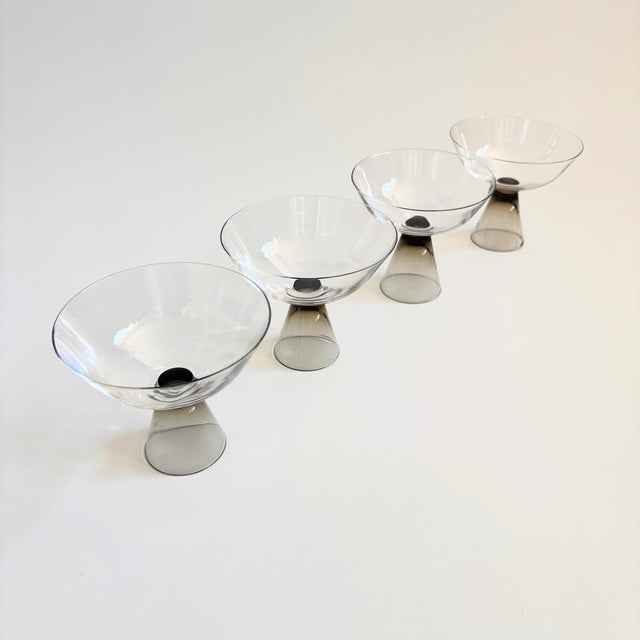 Mid-Century Modern Mid Century Rosenthal Fortuna Champagne Coupes by Elsa Fischer-Treyden - Set of 4 For Sale - Image 3 of 10
