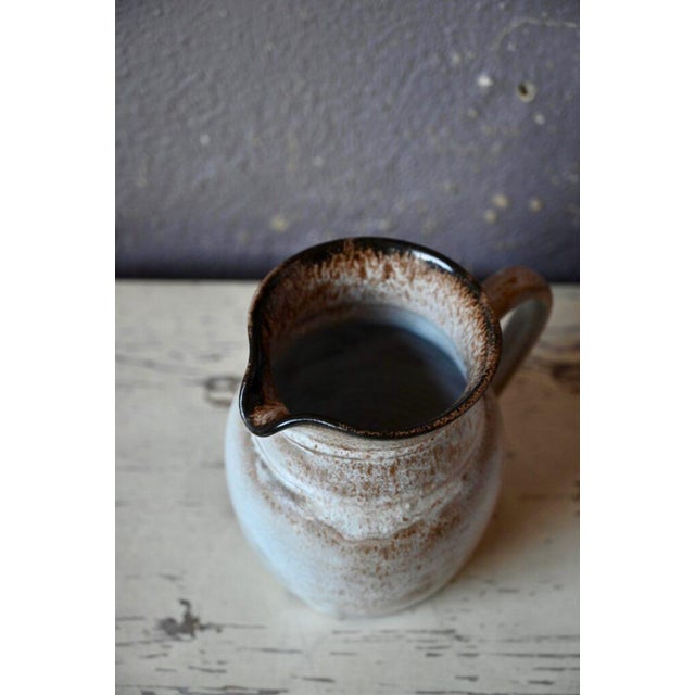 Sandstone Ceramic Pitcher by Serafino Ferraro for Vallauris, 1970s For Sale - Image 9 of 10