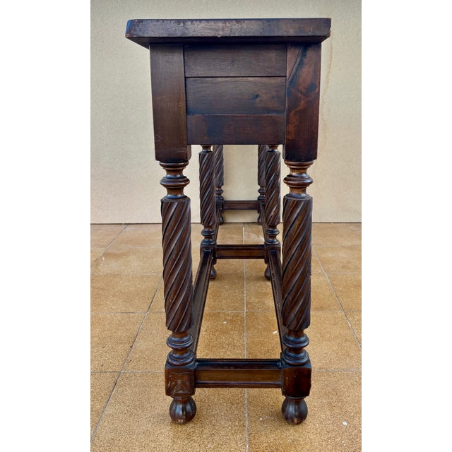 Baroque Spanish Baroque Style Hardwood Console Table, 1920s For Sale - Image 3 of 15