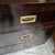 Hollywood Regency Campaign Style Ebonized Mahogany Credenza With Recessed Brass Pulls and Corner Mounts, 1970s For Sale - Image 10 of 15
