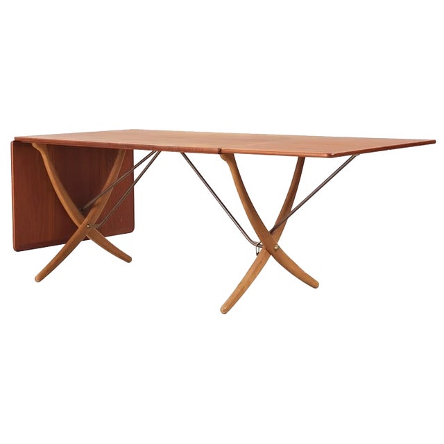 Dining Table by Hans Wegner for Andreas Tuck, 1950s For Sale