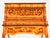1970s Striking Italian Inlaid Tambour Secretary Desk / Petite Marquetry Writing Desk With Automatic Roll Top For Sale - Image 4 of 9