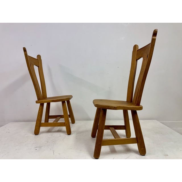 Oak Dining Chairs by De Puydt, 1970s, Set of 10 For Sale - Image 11 of 17