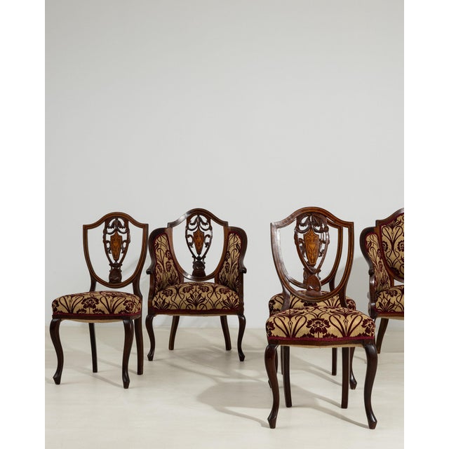 19th Century France Red Wood Dining Chair For Sale - Image 4 of 10