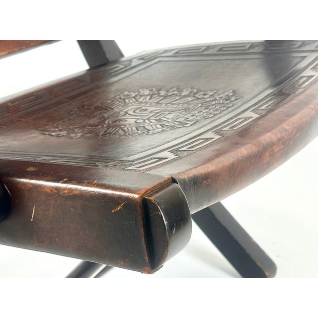 Folding Chair attributed to Angel I. Pazmino for Muebles De Estilo, 1950s For Sale - Image 10 of 18