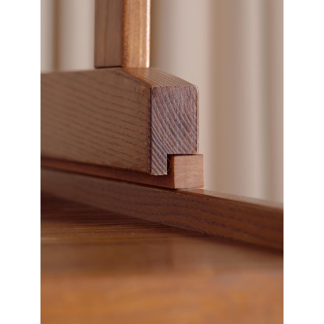 The Vintage 70s Danish Oak Desk With Hutch For Sale - Image 11 of 11