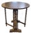 1940s Baker Barley Twist Diminutive Oak Drop Leaf Table For Sale