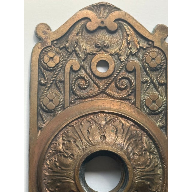Renaissance Antique Italian Renaissance Style Bronze Door Backplates For Sale - Image 3 of 6
