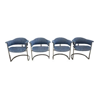 1970 Attributed to Vittorio Introini by Sabot Dining Chairs Set of 4 For Sale