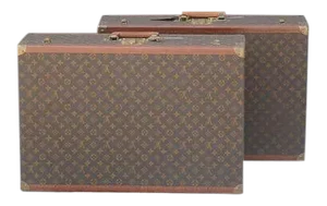 1960s Authentic Louis Vuitton Luggage Pieces - a Pair