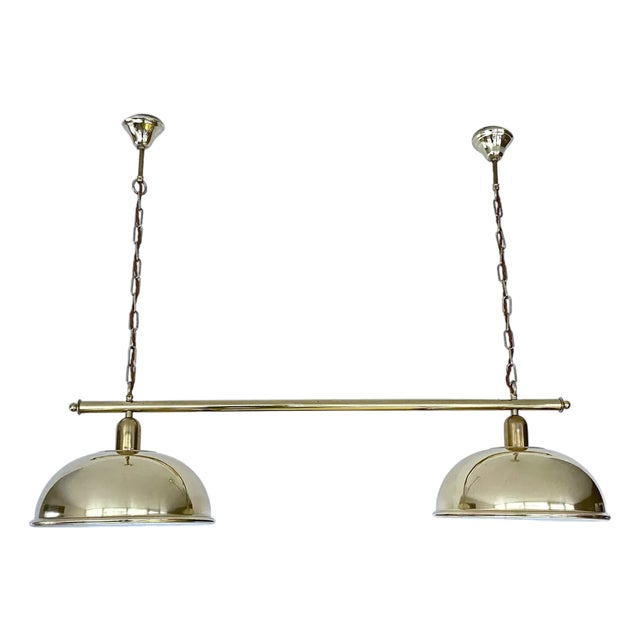 Large Vintage Pendant Light in Brass from Honsel, 1960s For Sale
