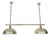 Large Vintage Pendant Light in Brass from Honsel, 1960s For Sale