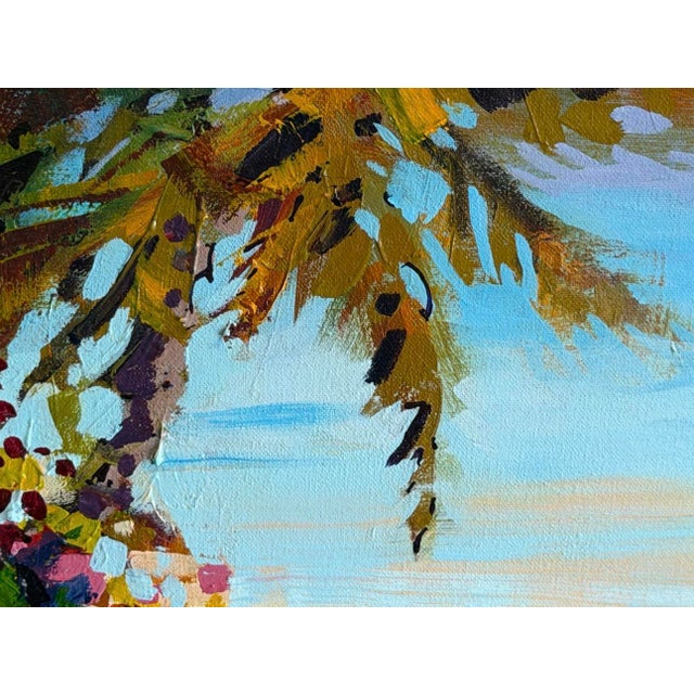 Original Rick Bond “Caribbean” Tropical Coastal Landscape Painting, Framed For Sale In Los Angeles - Image 6 of 12