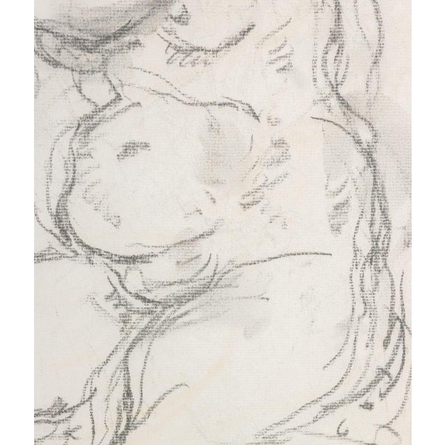 Mid 20th Century Manfred Schwartz Nude Woman Study Charcoal For Sale - Image 5 of 6