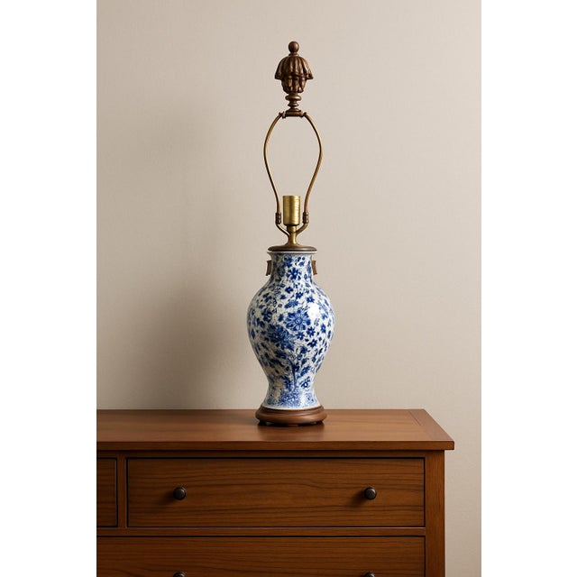Its hand-painted floral and landscape motifs bring sophistication and artistry to any room, while the rich cobalt blue...